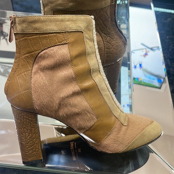 Just Cavalli Ankle Boots Fur Leather - Picture 8 of 12